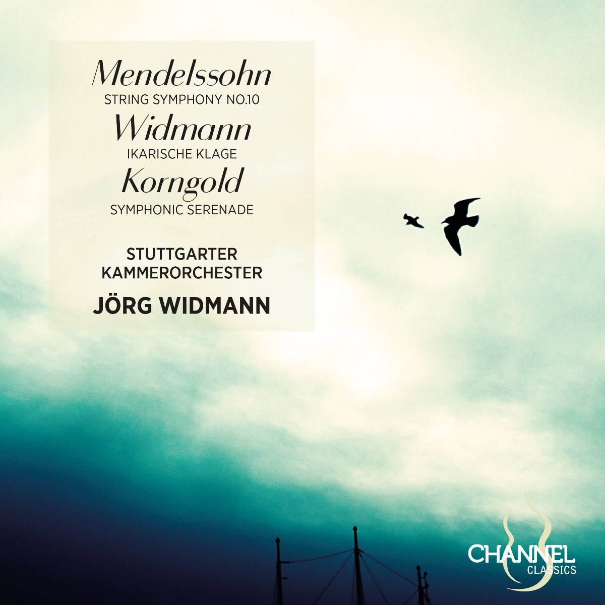 Afbeelding van Stuttgarter Kammerorchester, Jorg Widmann - Mendelssohn: String Symphony No. 10 - Widmann: Ikarische Klage - Korngold: Symphonic Serenade