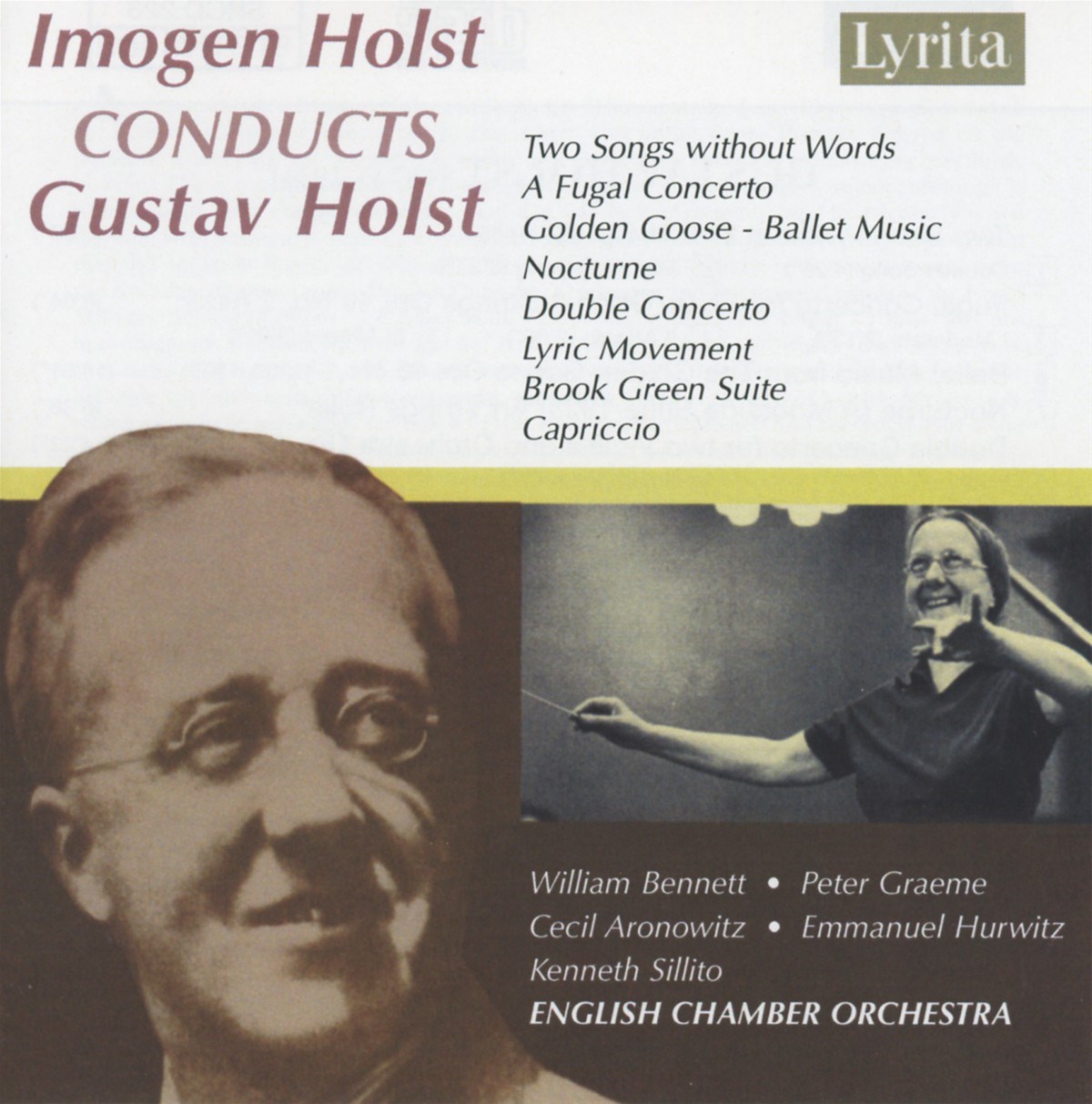 Afbeelding van William Bennett, Peter Graeme, English Chamber Orchestre, Imogen Holst - Ballet Music From The Golden Goose - Double Concerto...
