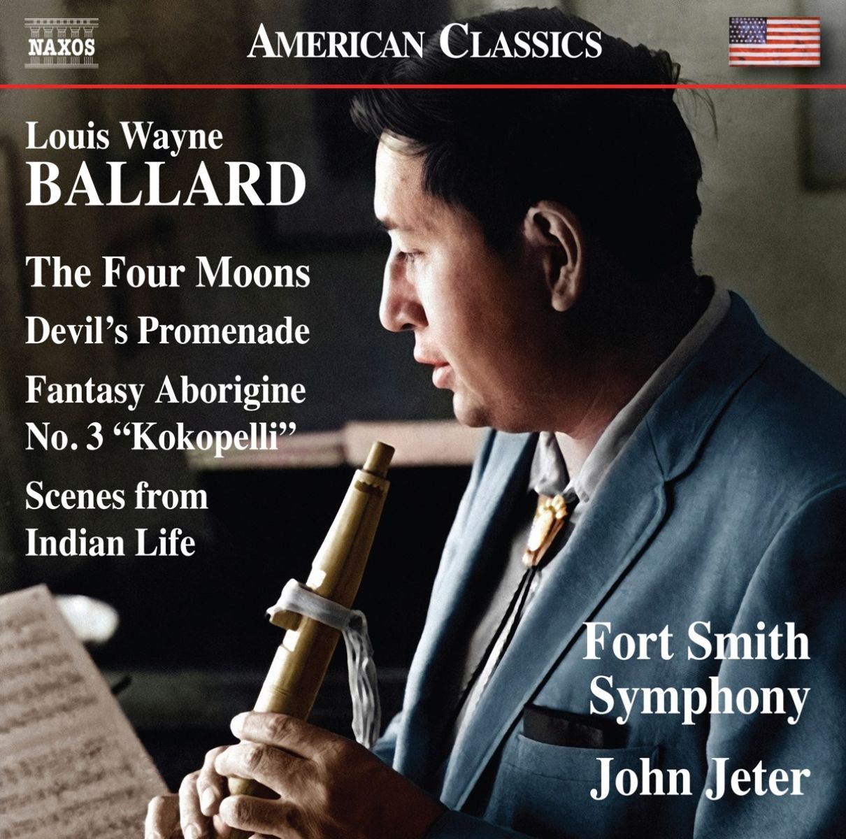 Afbeelding van Fort Smith Symphony, John Jeter - Ballard: The Four Moons | Devil's Promenade | Fantasy Aborigine No. 3 "Kokopelli" | Scenes from Indian Life