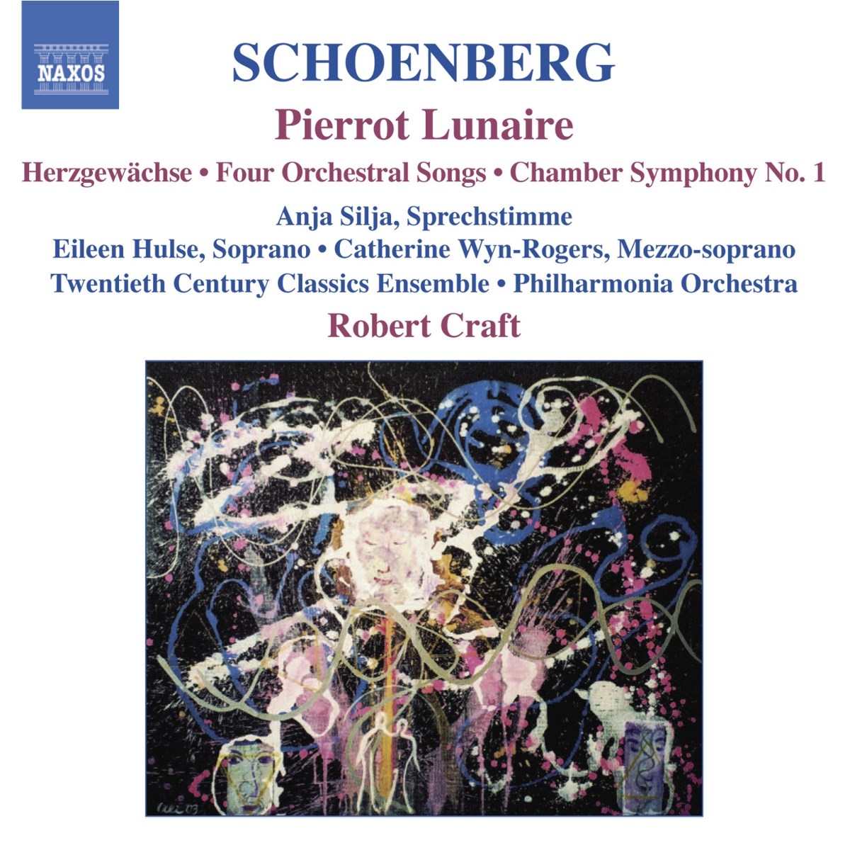 Eileen Hulse, 20th Century Ensemble, Philharmonia Orchestra, Robert Craft - Herzgewächse | Four Orchestral Songs | Chamber Symphony No.1