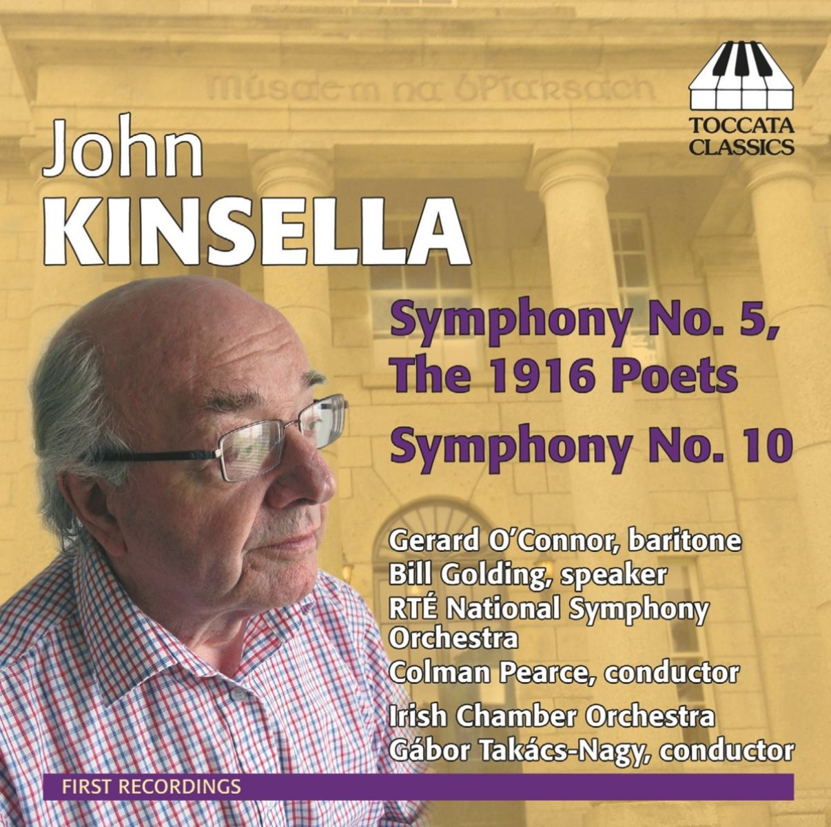 Afbeelding van Gerard O'Connor, RTÉ National Symphony Orchestra, Gábor Takacs-Nagy - Kinsella: Symphony No. 5 - The 1916 Poets | Symphony No. 10