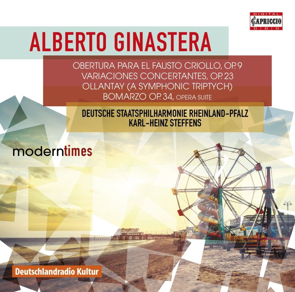 Afbeelding van Staatsphilharmonie Rheinland-Pfalz, Karl-Heinz Steffens - Ginastera: Obertura Para El Fausto Criollo