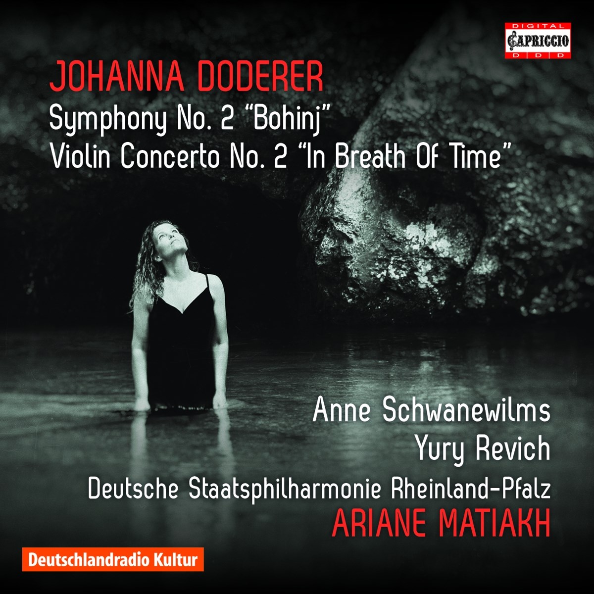 Afbeelding van Deutsche Staatsphilharmonie Rheindland-Pfalz, Ariana Matiakh - Doderer: Symphony No. 2 "Bohinj" | Violin Concerto No. 2 "In Breath Of Time"