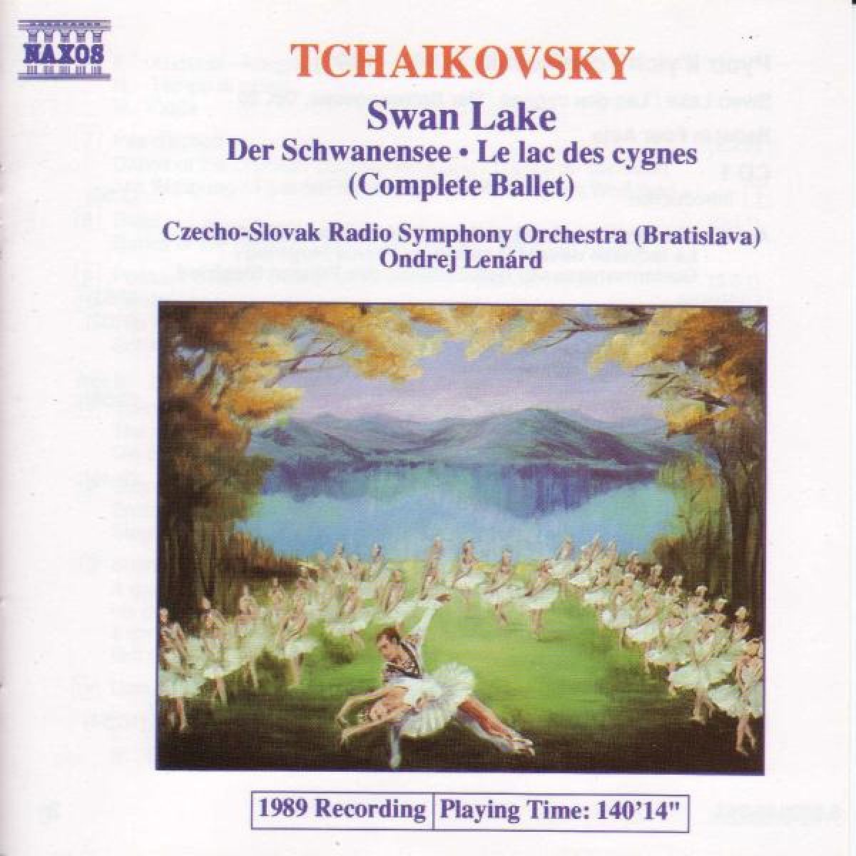 Afbeelding van Czecho-Slovak Radio Symphony Orchestra - Tschaikowsky: Swan Lake (Complete Ballet)