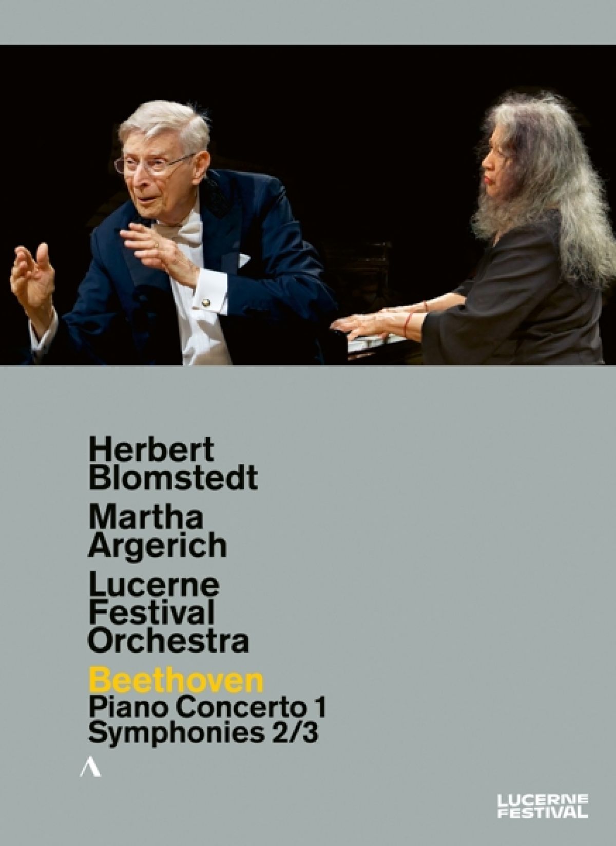 Afbeelding van Martha Argerich, Lucerne Festival Orchestra, Herbert Blomstedt - Beethoven: Piano Concerto No.1 - Symphony No.2 & No.3