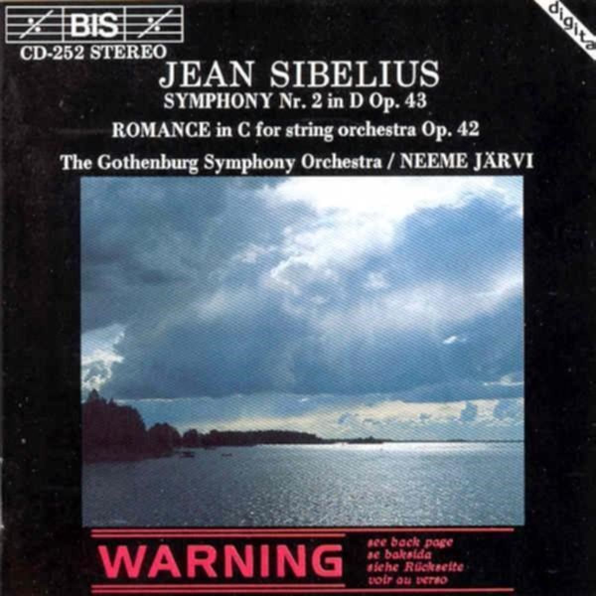 Afbeelding van Gothenburg Symphony Orchestra, Neeme Järvi - Sibelius: (Compl.Ed. 11), Symphony No.2 In D