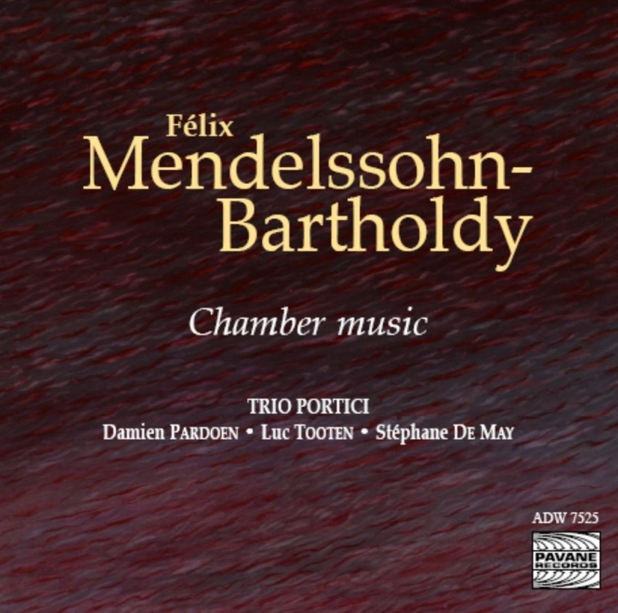 Afbeelding van Trio Portici - Mendelssohn-Bartholdy: Chamber Music