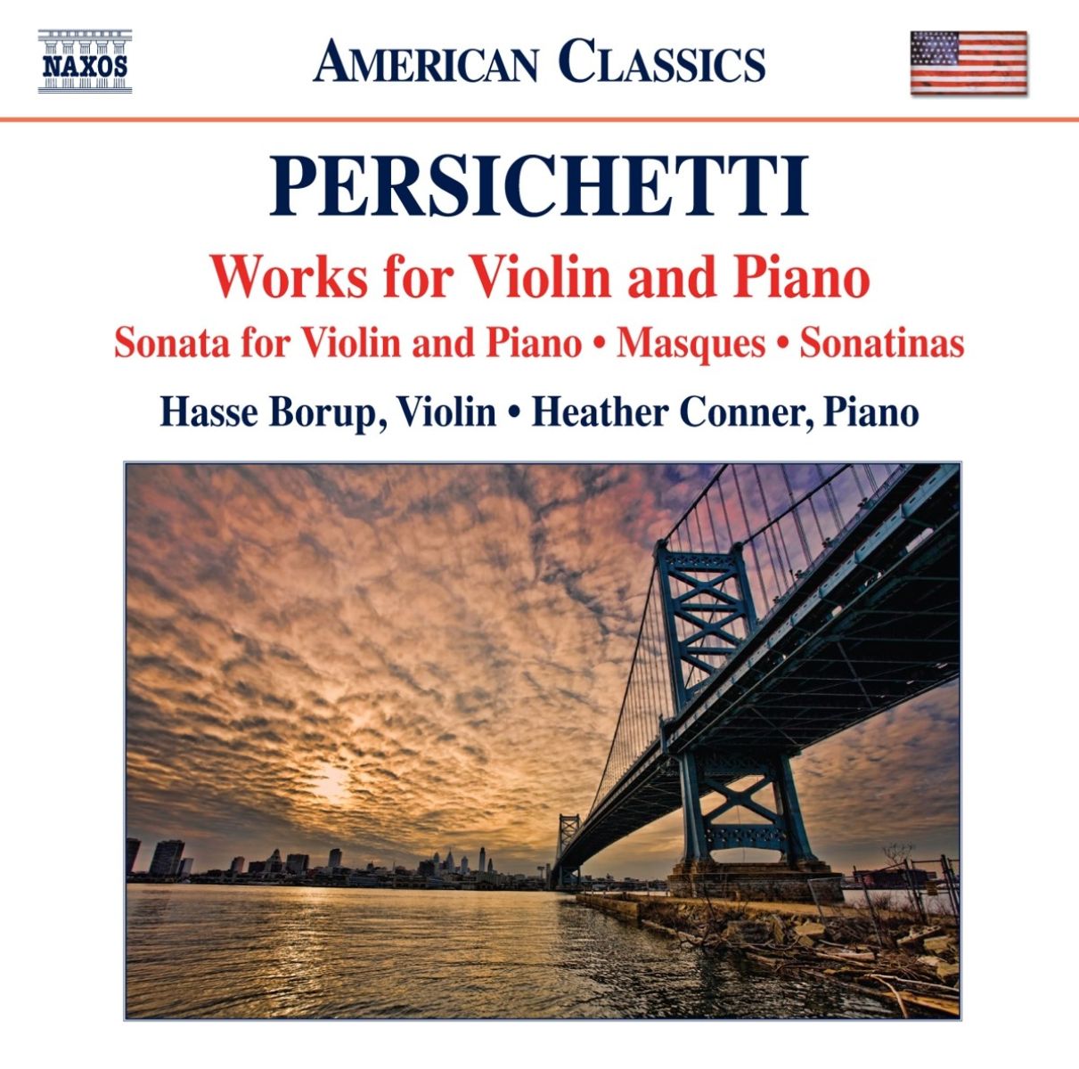 Afbeelding van Hasse Borup, Heather Conner - Persichetti: Sonata For Solo Violin Op. 10 | Fantasy For Violin