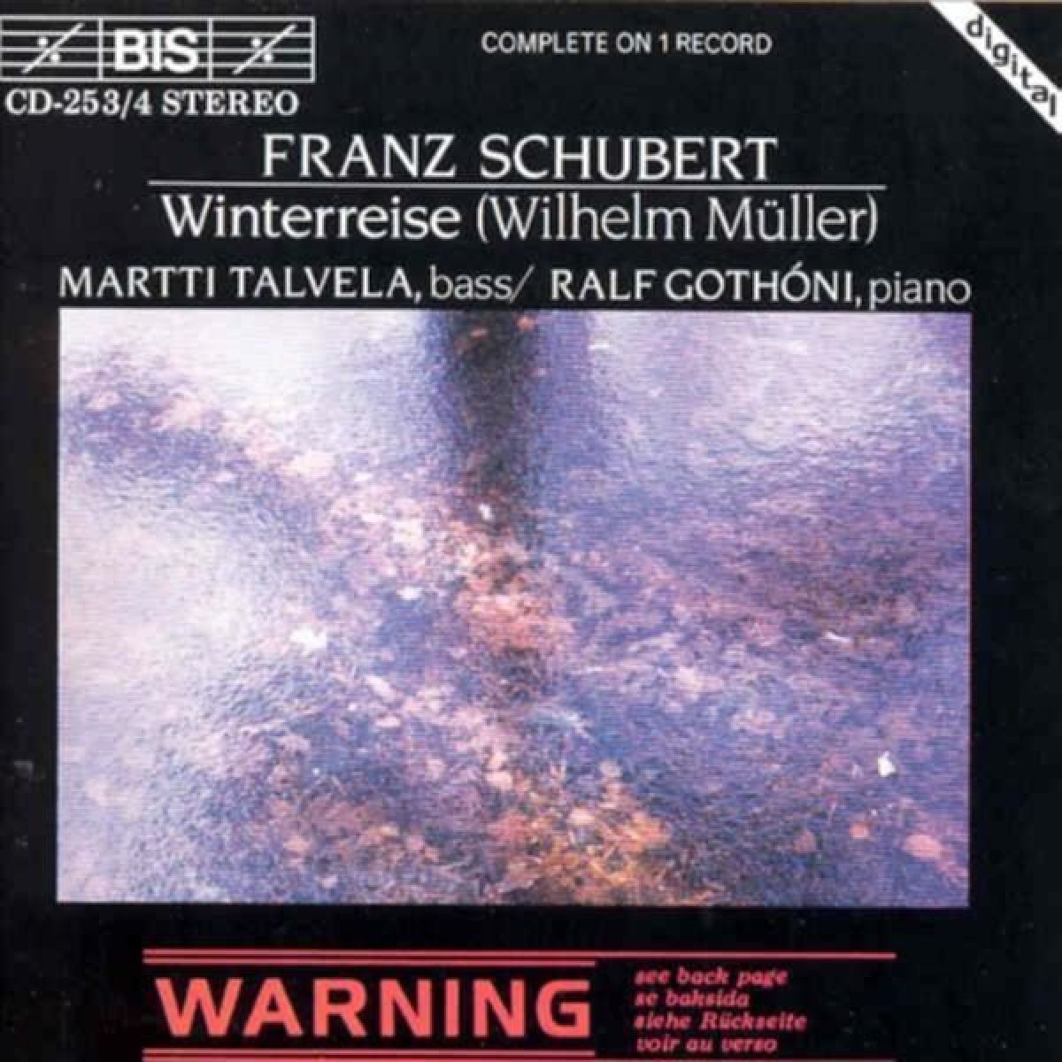 Afbeelding van Martti Talvela & Ralf Gothóni - Schubert: Winterreise (A Winter Journey)
