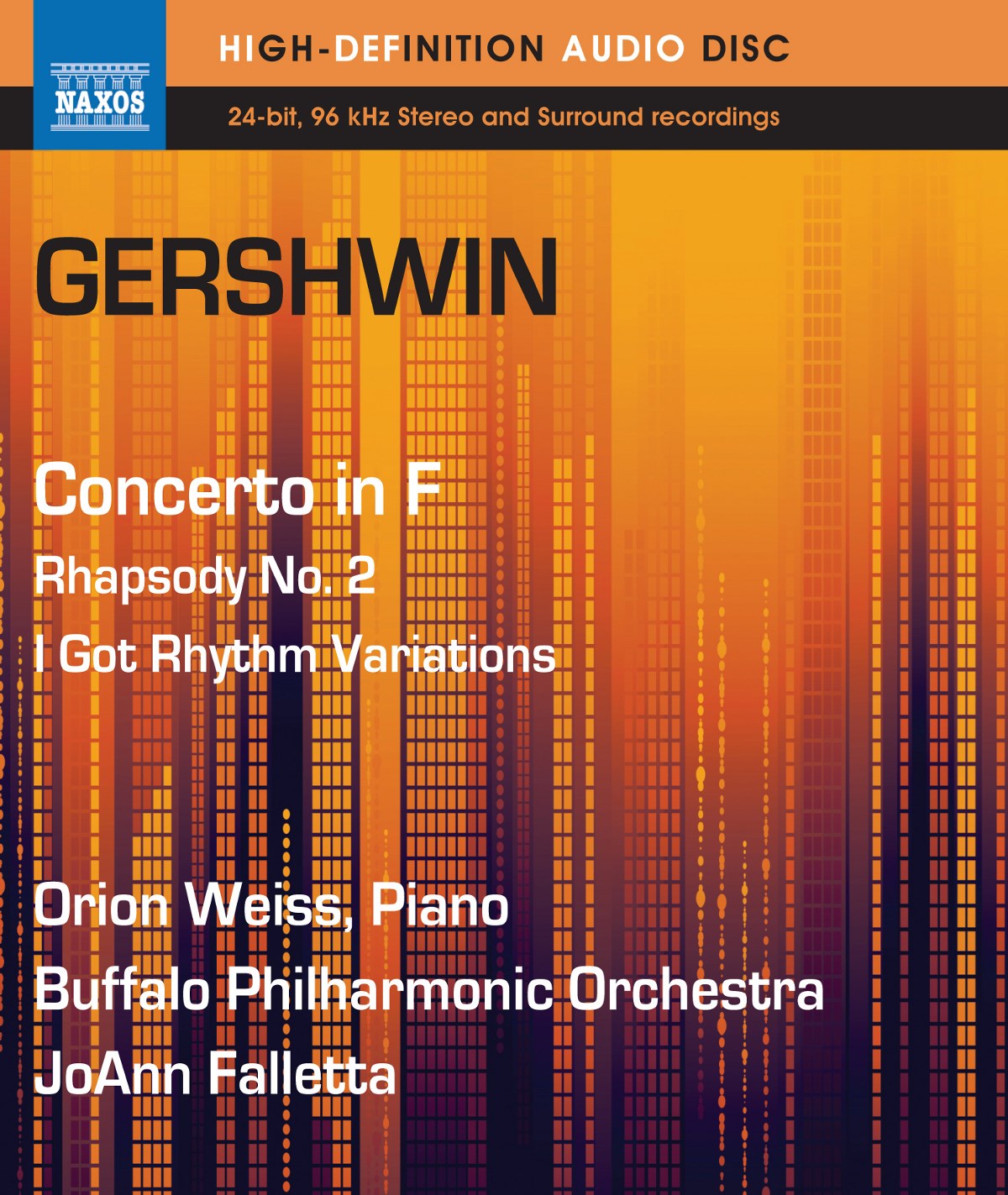 Afbeelding van Orion Weiss, Buffalo Philharmonic Orchestra, JoAnn Falletta - Gershwin: Concerto In F