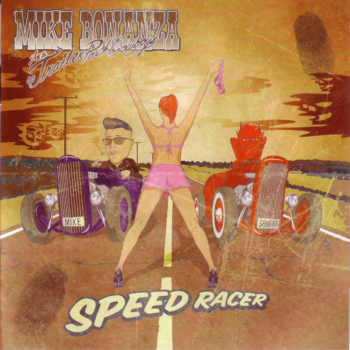 Afbeelding van Mike Bonanza And The Trailer Park Cowboys - Speed Racer