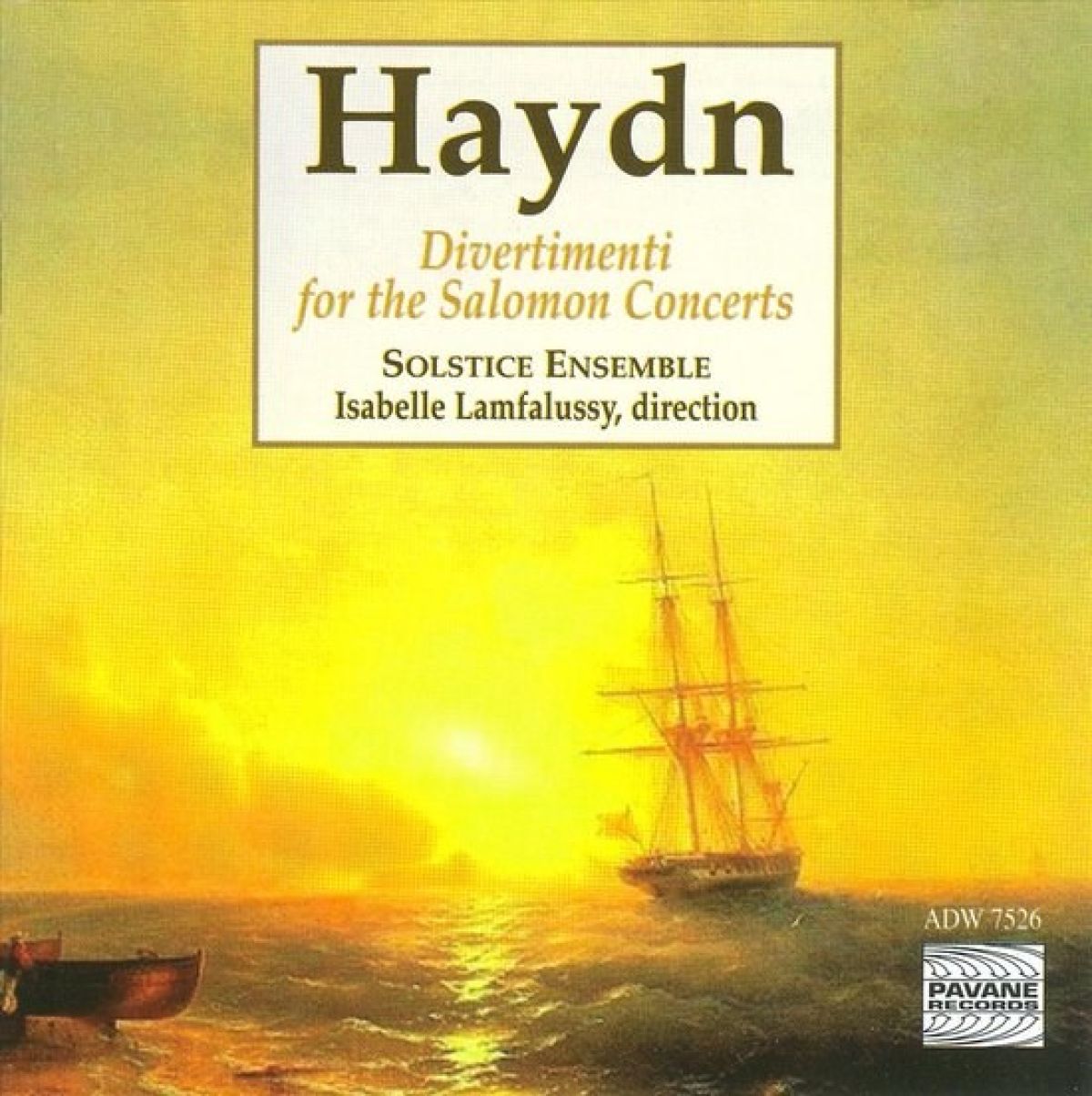 Afbeelding van Solstice Ensemble, Isabelle Lamfalussy - Haydn: Divertimenti For The Salomon Concerts