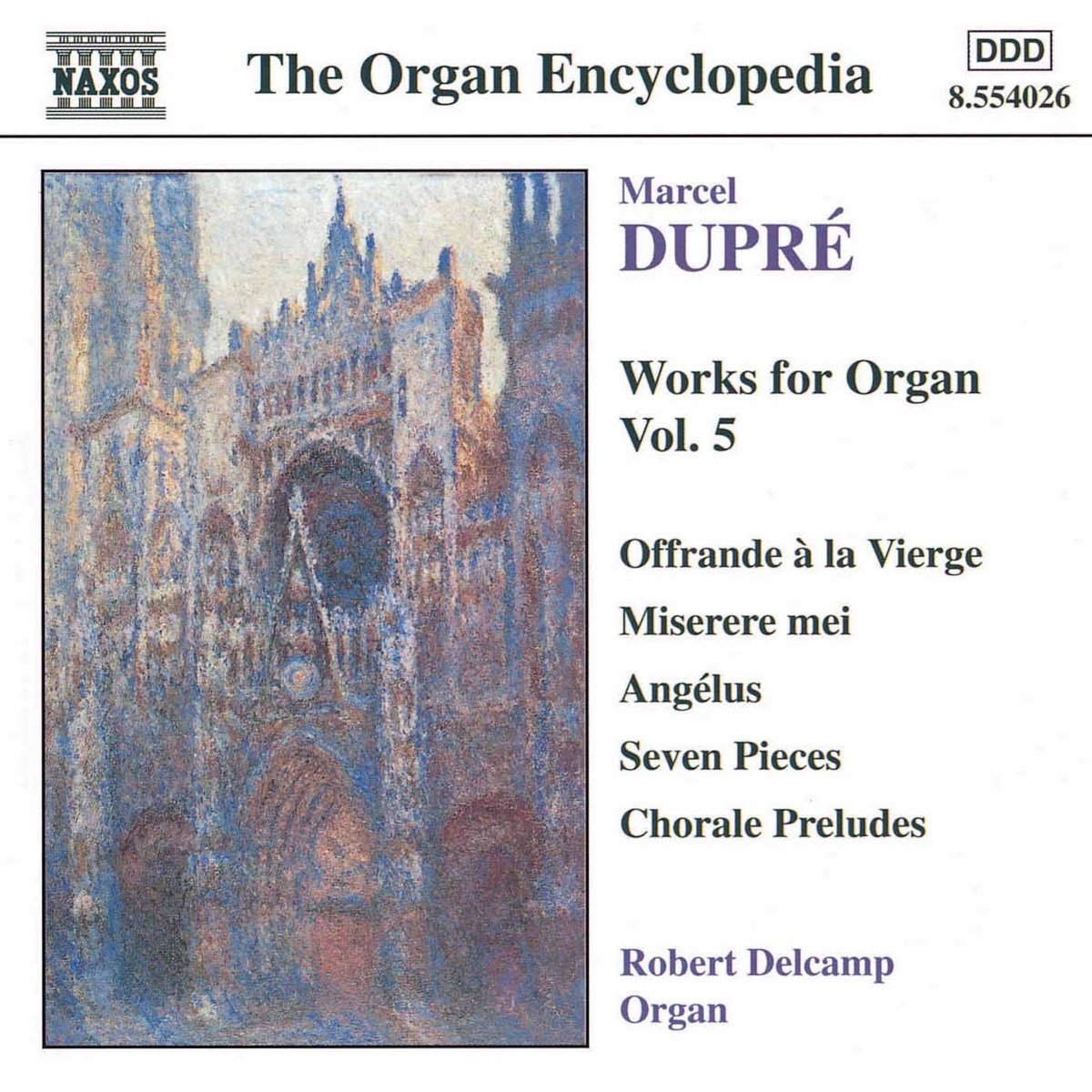 Afbeelding van Robert Delcamp - Dupré: Works For Organ Vol.5