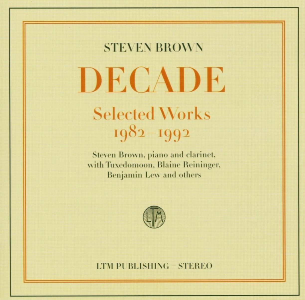 Afbeelding van Steven Brown - Decade Best Of Steven Brown