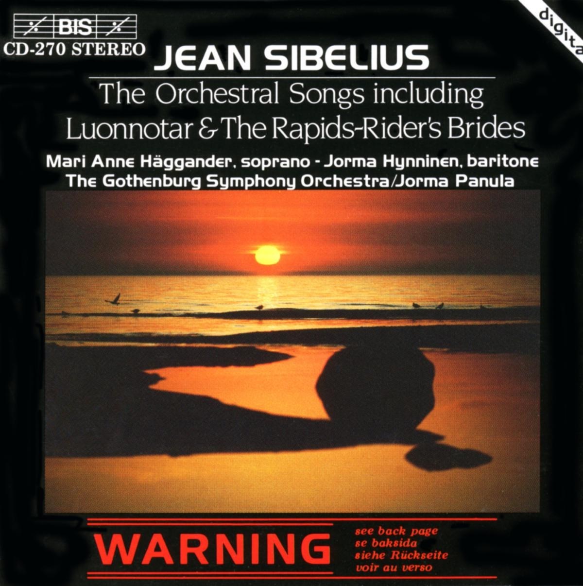 Mari Anne Häggander, Jorma Hynninen, Gothenburg Symphony Orchestra - Sibelius: Orchestral Songs