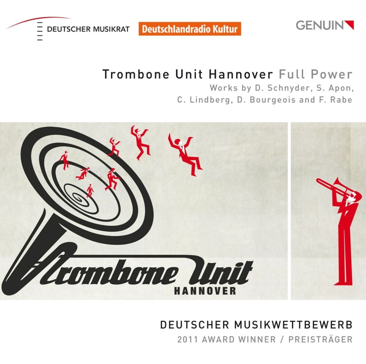 Afbeelding van Trombone Unit Hannover - Full Power (Works By D. Schnyder, S. Apon, C. Lindberg, D. Bourgeois And F. Rabe)