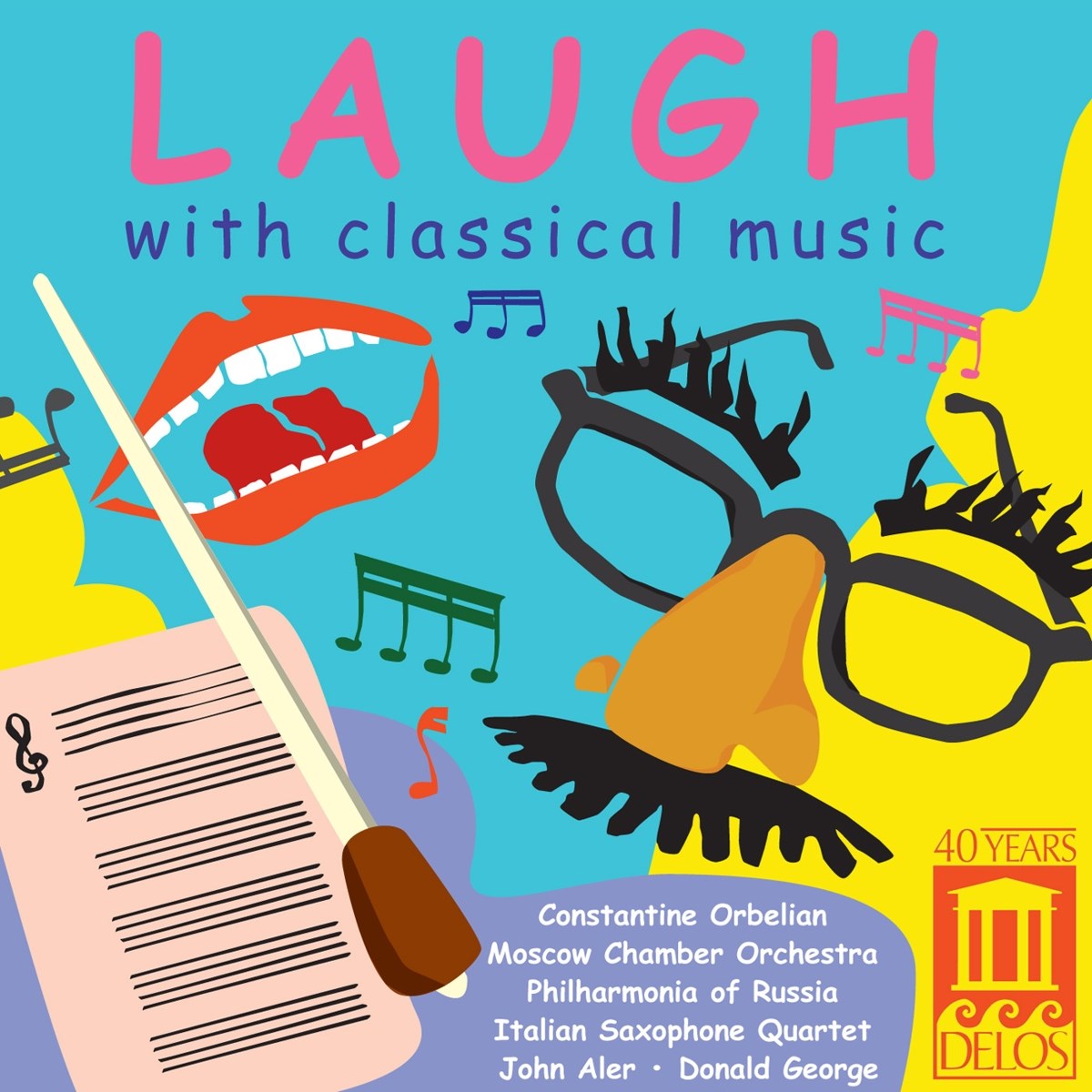 Afbeelding van Constantine Orbelian, Moscow Chamber Orchestra, Italian Saxophone Quartet - Laugh With Classical Music