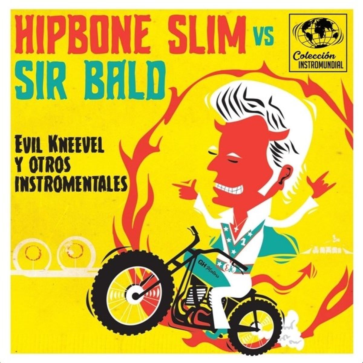 Afbeelding van Hipbone Slim Vs. Sir Bald - Evil Kneavel Y Otros Intro Mentales