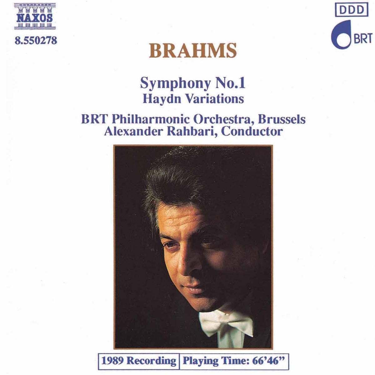 Afbeelding van BRT Philharmonic Orchestra Brussels, Alexander Rahbari - Brahms: Symphony 1 | Haydn Variations