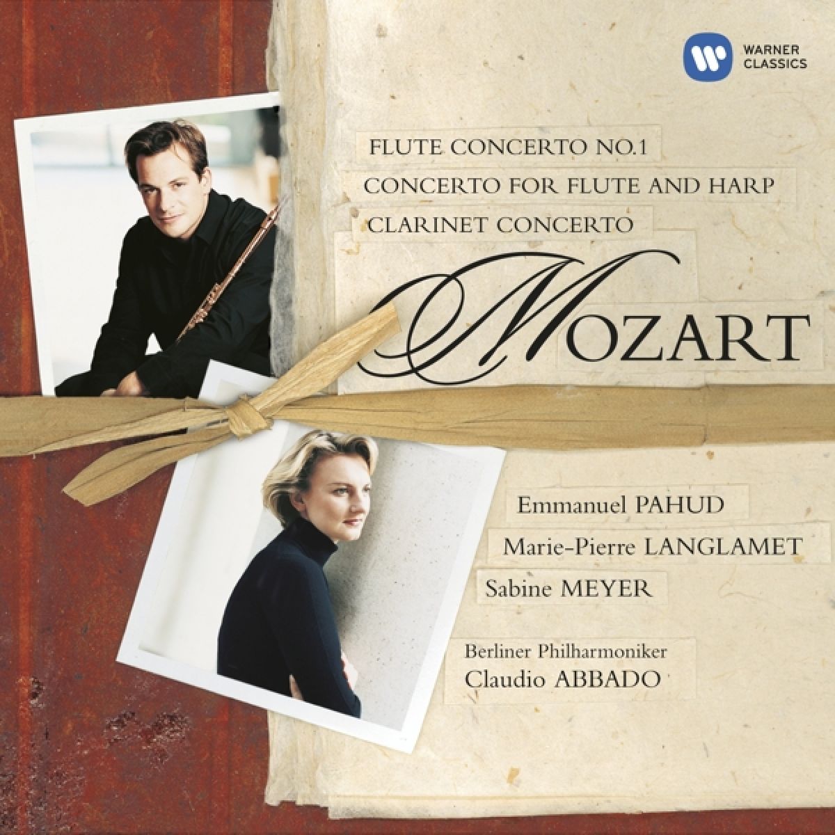 Afbeelding van Emmabuel Phud, Marie-Pierre Langlamet, Sabine Meyer, Berliner Philharmoniker, Claudio Abbado - Mozart: Flute Concerto No.1 | Concerto For Flute And Harp | Clarinet Concerto