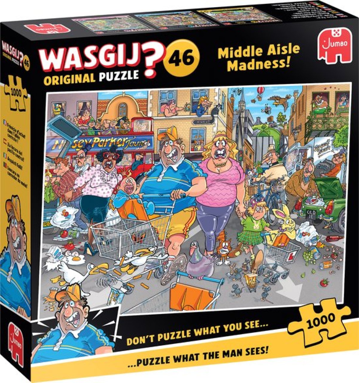 Afbeelding van Wasgij Original 46 - Middle Aisle Madness (1000 Stukjes)