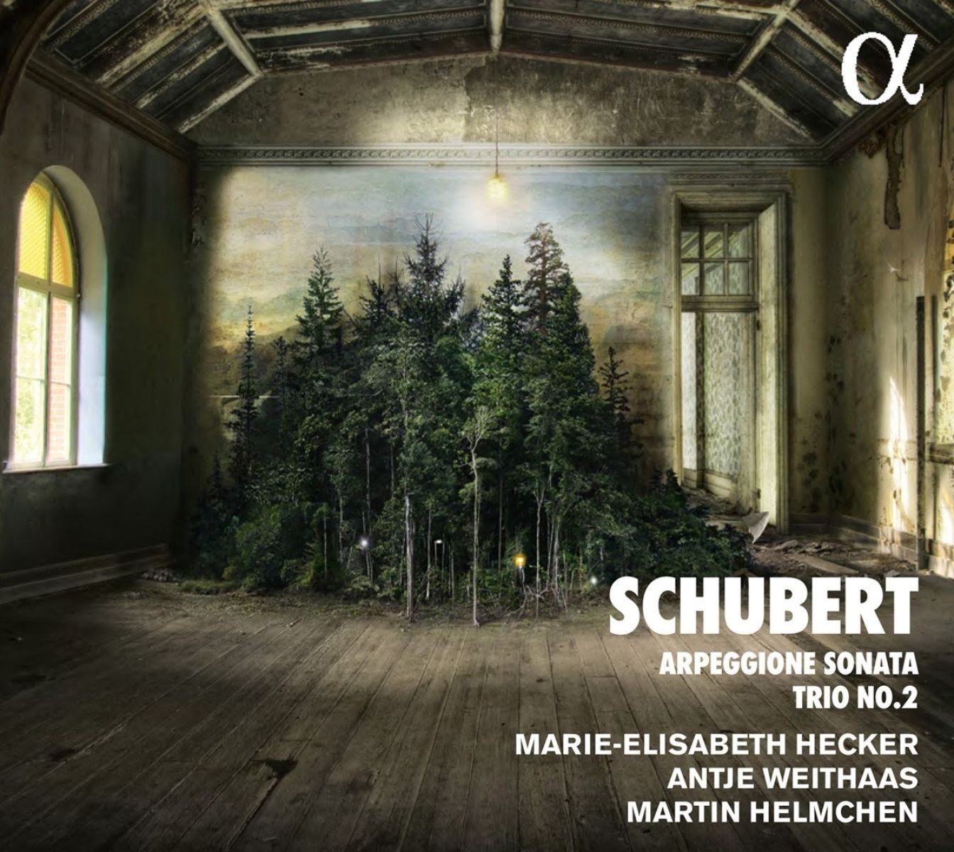 Afbeelding van Marie-Elisabeth Hecker, Antje Weithaas, Martin Helmchen - Schubert: Arpeggione Sonata & Trio No.2