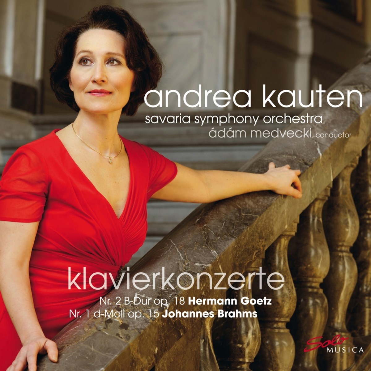 Afbeelding van Andrea Kauten, Savaria Symphony Orchestra, Ádám Medveczky - Brahhms: Piano Concertos