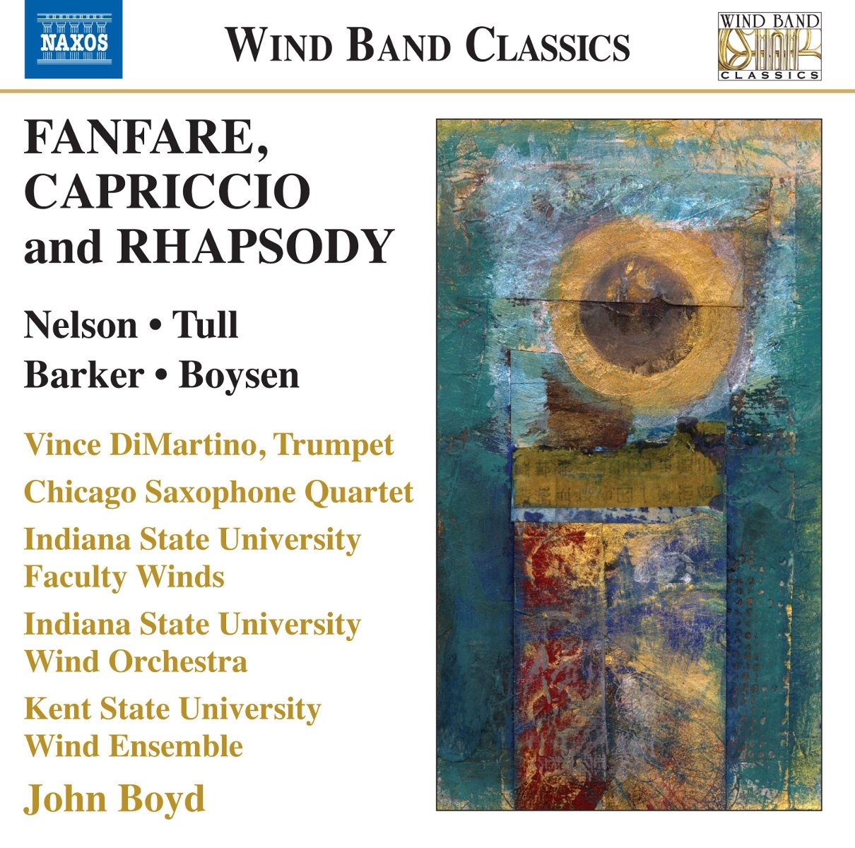 Afbeelding van Vince DiMartino, Indiana State University Wind Band, John Boyd - Fanfare, Capriccio And Rhapsody