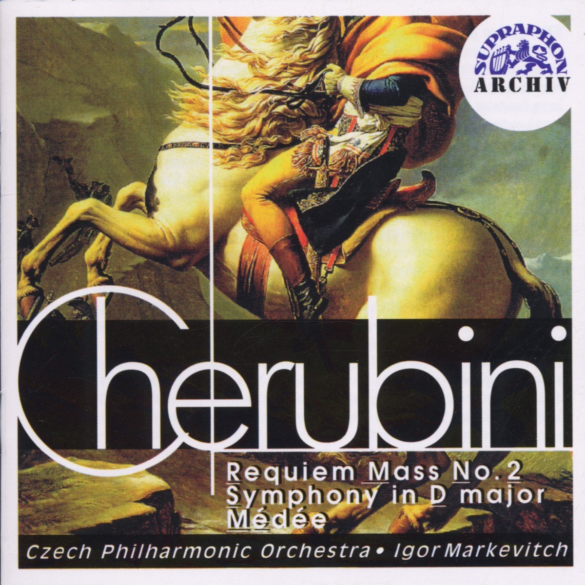 Afbeelding van Czech Philharmonic Orchestra, Igor Markevitch - Cherubini: Requiem Mass 2 | Symphony In D Major In D