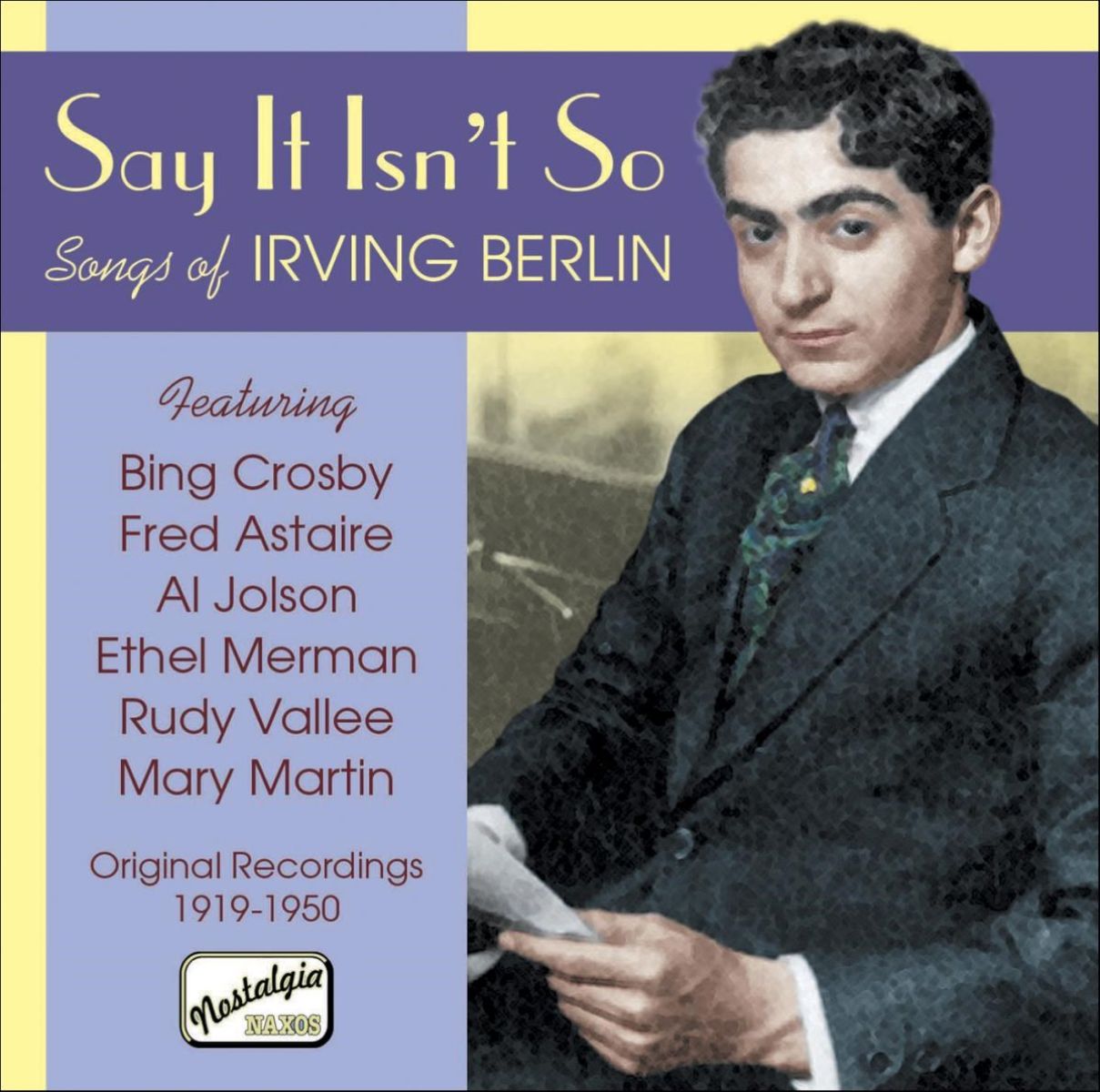 Afbeelding van Bing Crosby, Fred Astaire, Al Jolson, Ethel Merman - Say It Isn't So, Songs Of Irving Berlin