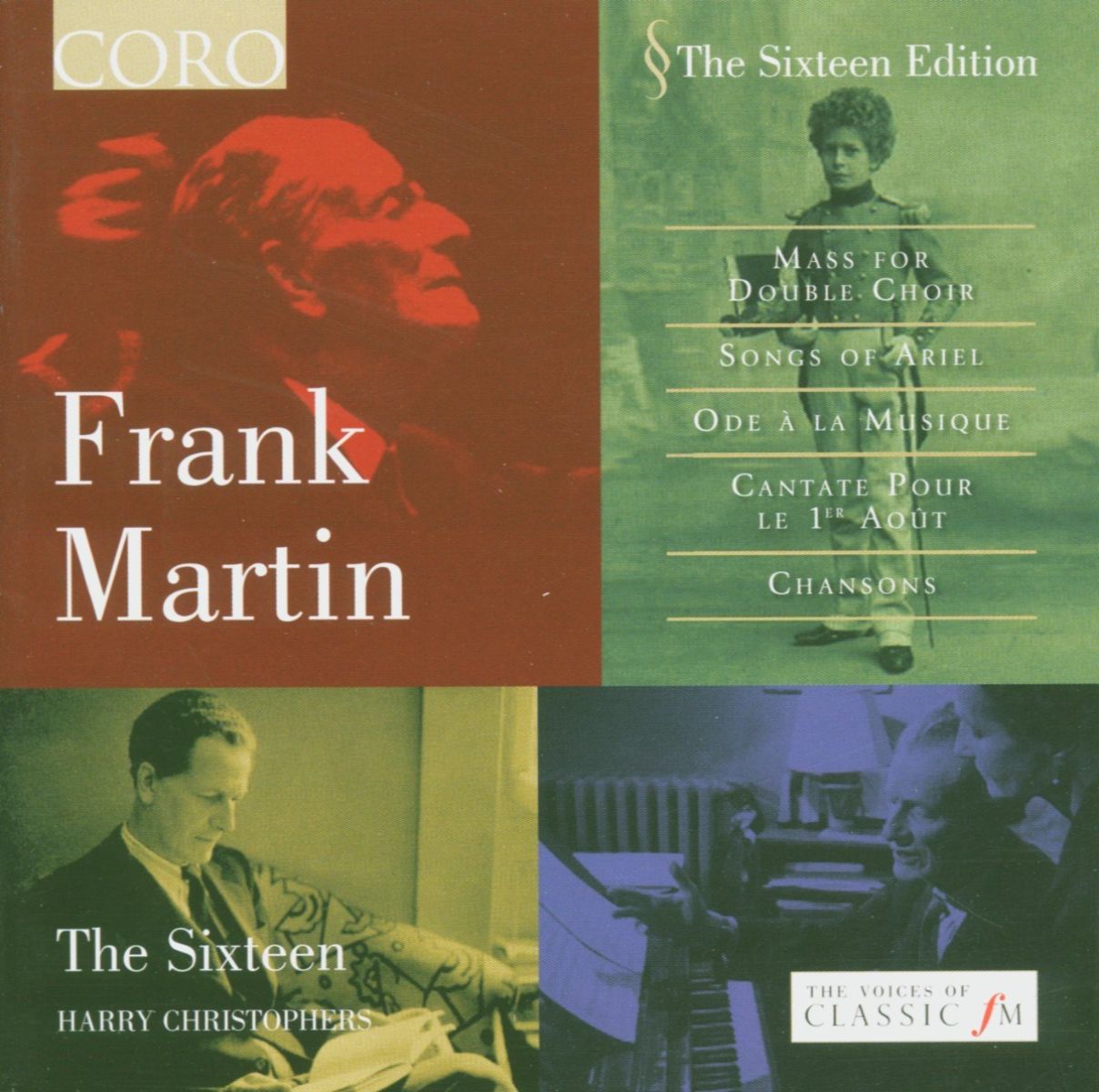 Afbeelding van The Sixteen, Harry Christophers - Martin: Mass For Double Choir | Songs Of Arie