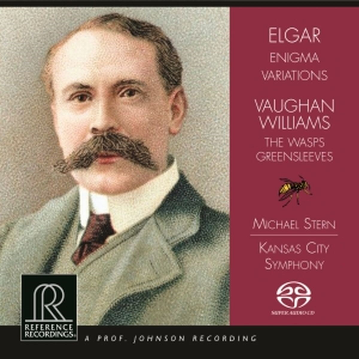Afbeelding van Kansas City Symphony Orchestra, Michael Stern - Elgar: Enigma Variations | Williams: The Wasps, Greensleeves