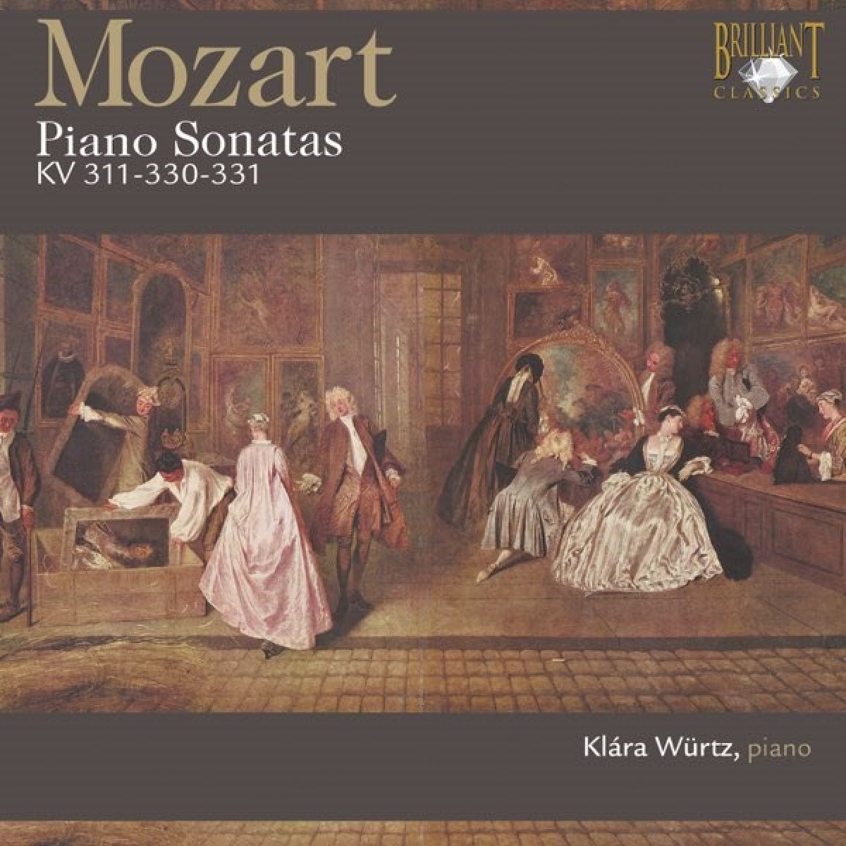 Afbeelding van Klára Würtz - Mozart: Piano Sonates Kv 311-330-331