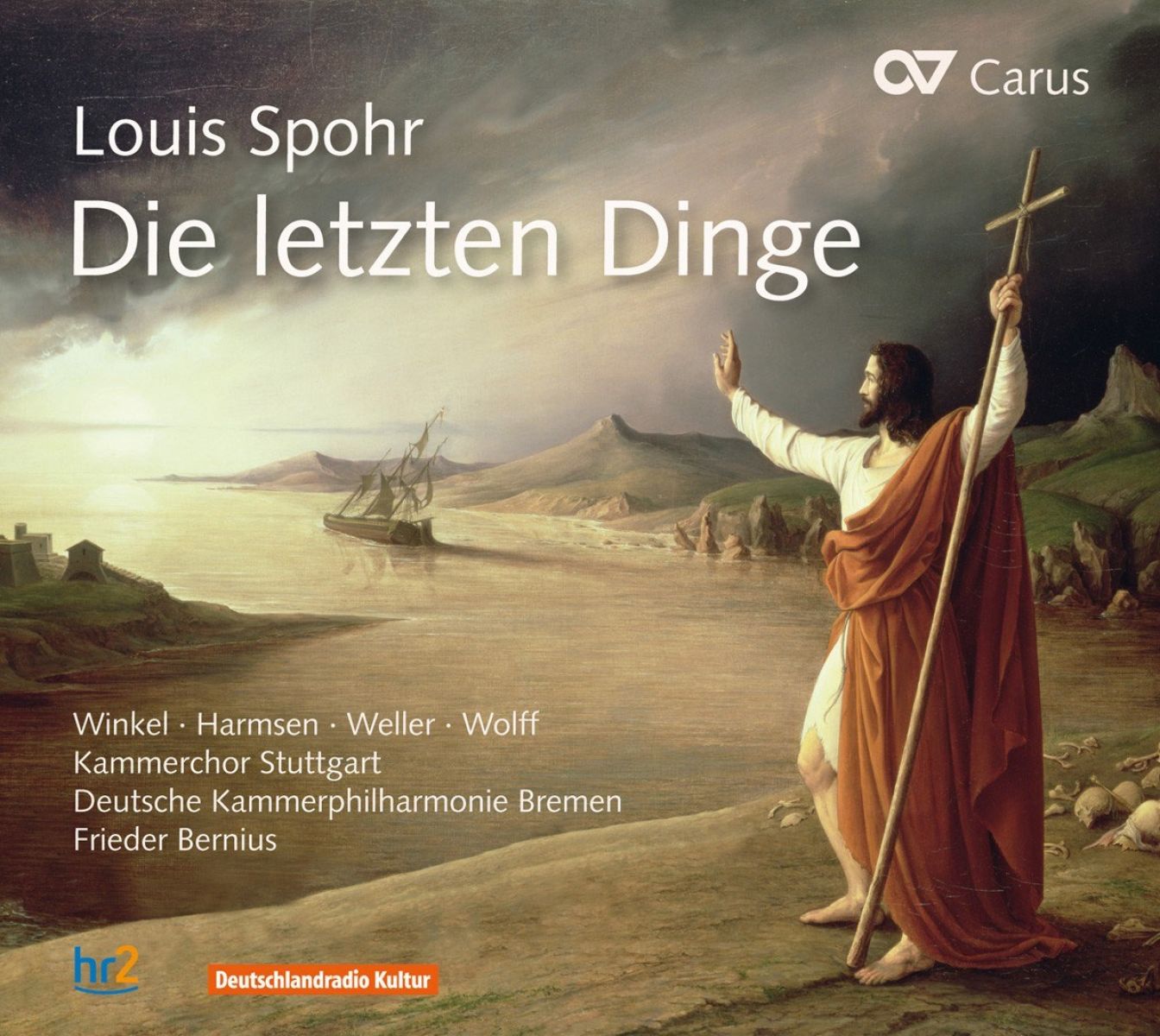 Afbeelding van Johanna Winkel, Sophie Harmsen, Andreas Weller, Konstantin Wolff, Kammerchor Stuttgart, Deutsche Kammerphilharmonie Bremen, Frieder Bernius - Spohr: Die Letzen Dinge