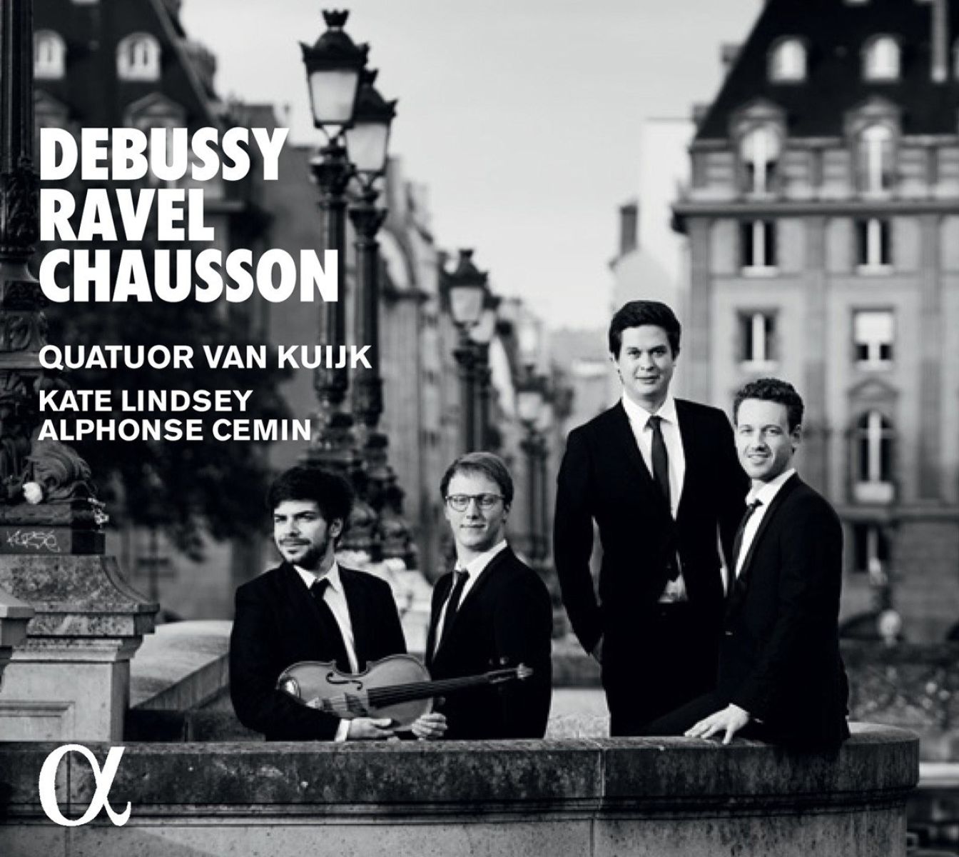Afbeelding van Ernest Chausson, Quatuor Van Kuijk, Kate Lindsey, Alphonse Cemin - Quatuors A Cordes: Debussy, Ravel, Chausson