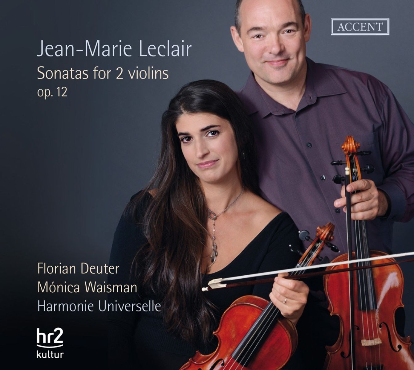 Afbeelding van Florian Deuter, Mónica Waisman, Harmonie Universelle - Leclair: Sonatas For 2 Violins Op.12