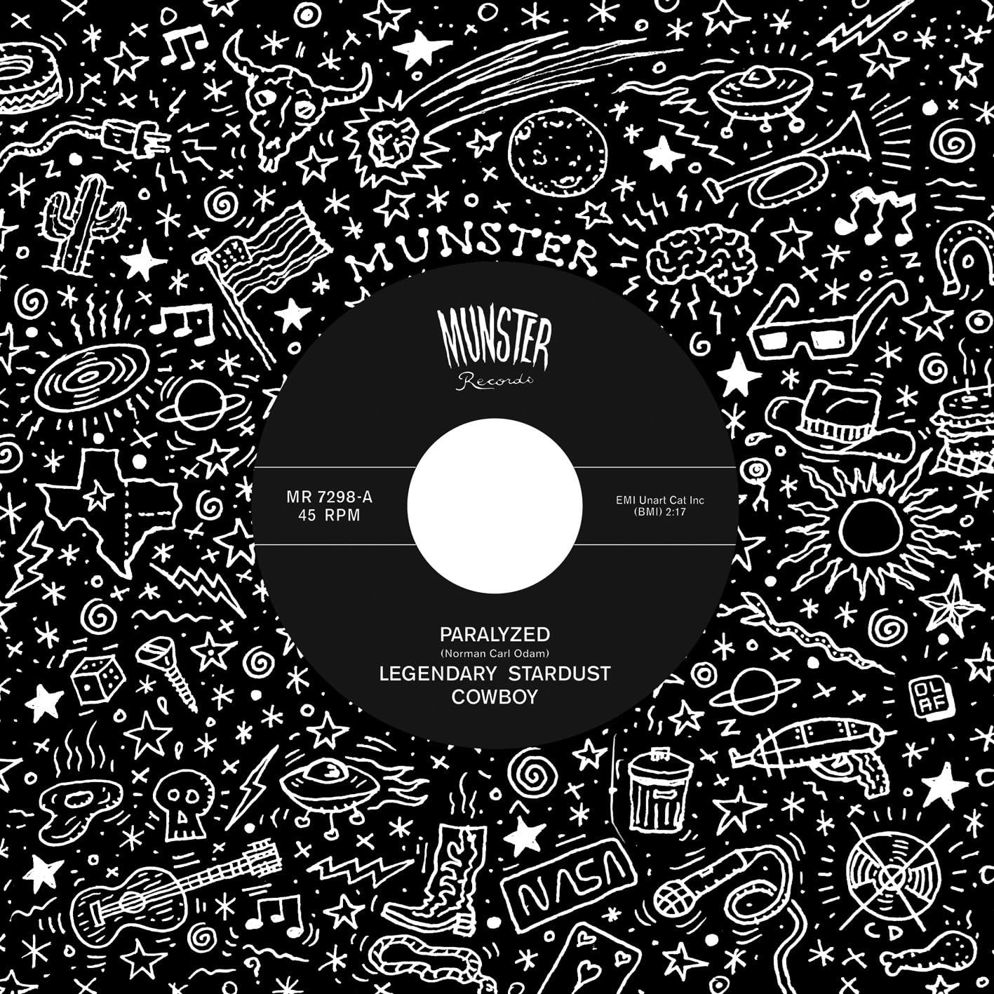Afbeelding van Legendary Stardust Cowboy - Paralyzed/Down The Wrecking Yard