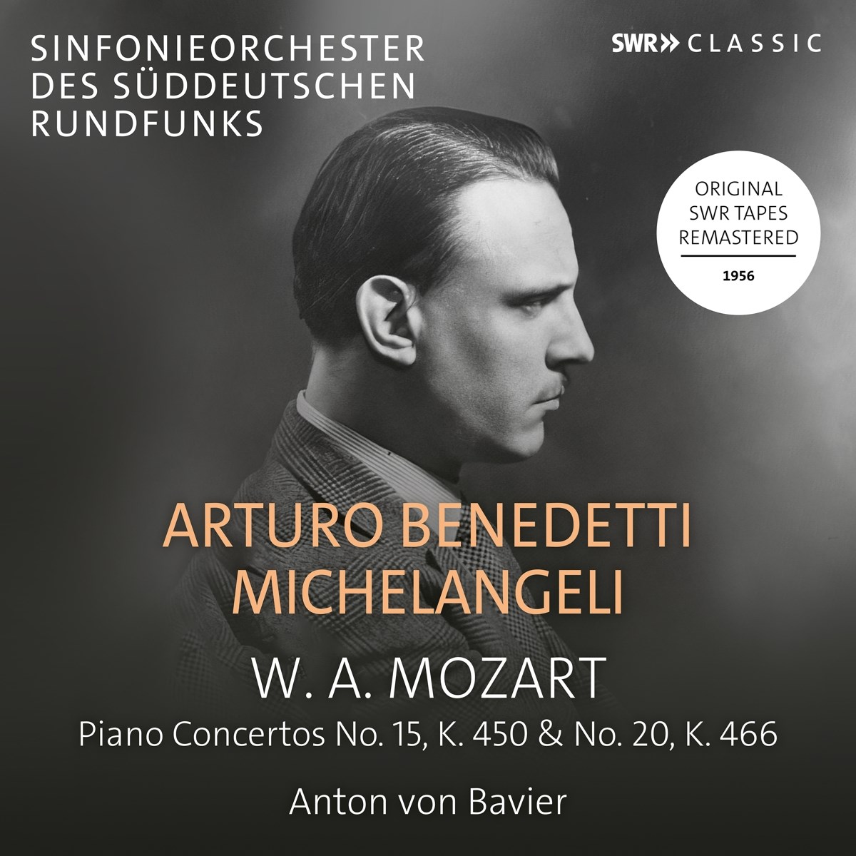 Afbeelding van Arturo Benedetti Michelangeli, Sinfonieorchester Des Süddeutschen Rundfunks - Michelangeli Plays Mozart
