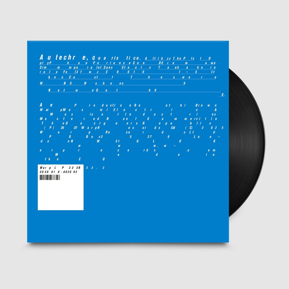 Afbeelding van Autechre - Quaristice