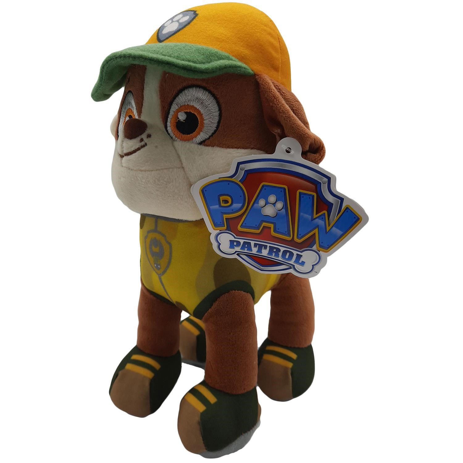 Afbeelding van Paw Patrol - Rubble (Jungle Pluche Pop 28 cm)