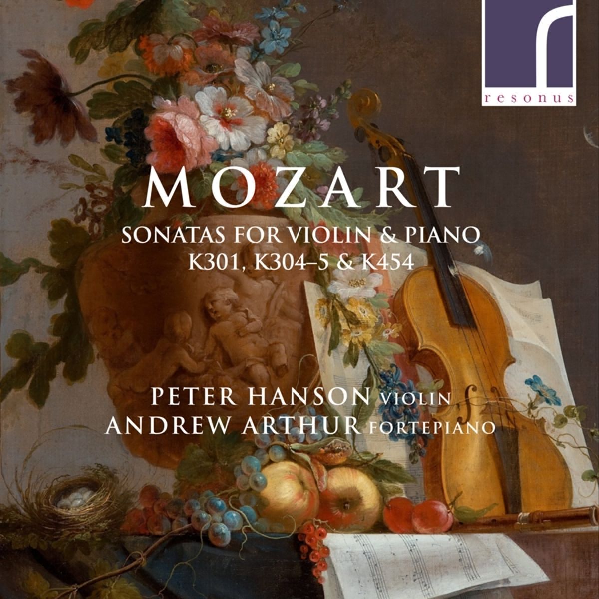 Afbeelding van Peter Hanson & Andrew Arthur - Mozart: Sonatas For Violin & Piano, K. 301, K. 304, K. 305, K. 454