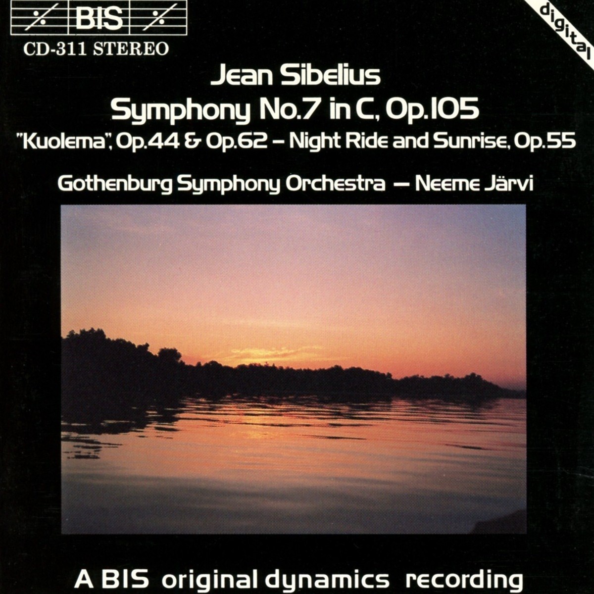 Gothenburg Symphony Orchestra, Neeme Järvi - Sibelius: (Compl.Ed. 17), Symphony No.7 In C