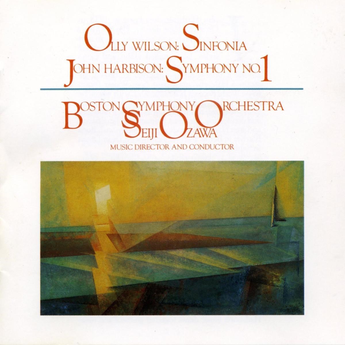 Afbeelding van Olly Wilson, John Harbison, Boston Symphony Orchestra, Seiji Ozawa - Wilson: Sinfonia | Harbison: Symphony No. 1