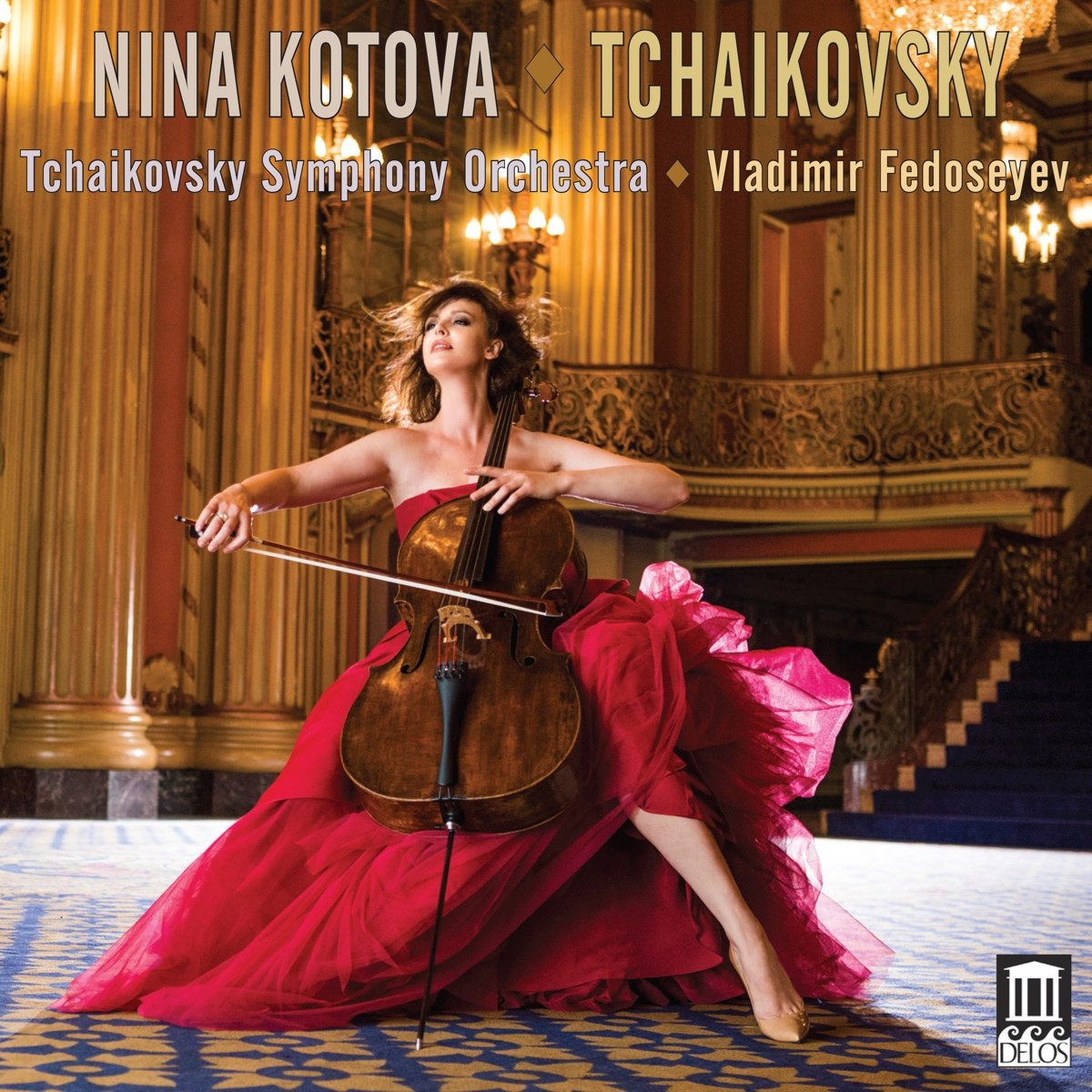 Afbeelding van Nina Kotova, The Tchaikovsky Symphony Orchestra - Tchaikovsky: Pezzo Capriccioso, Variations On A Ro