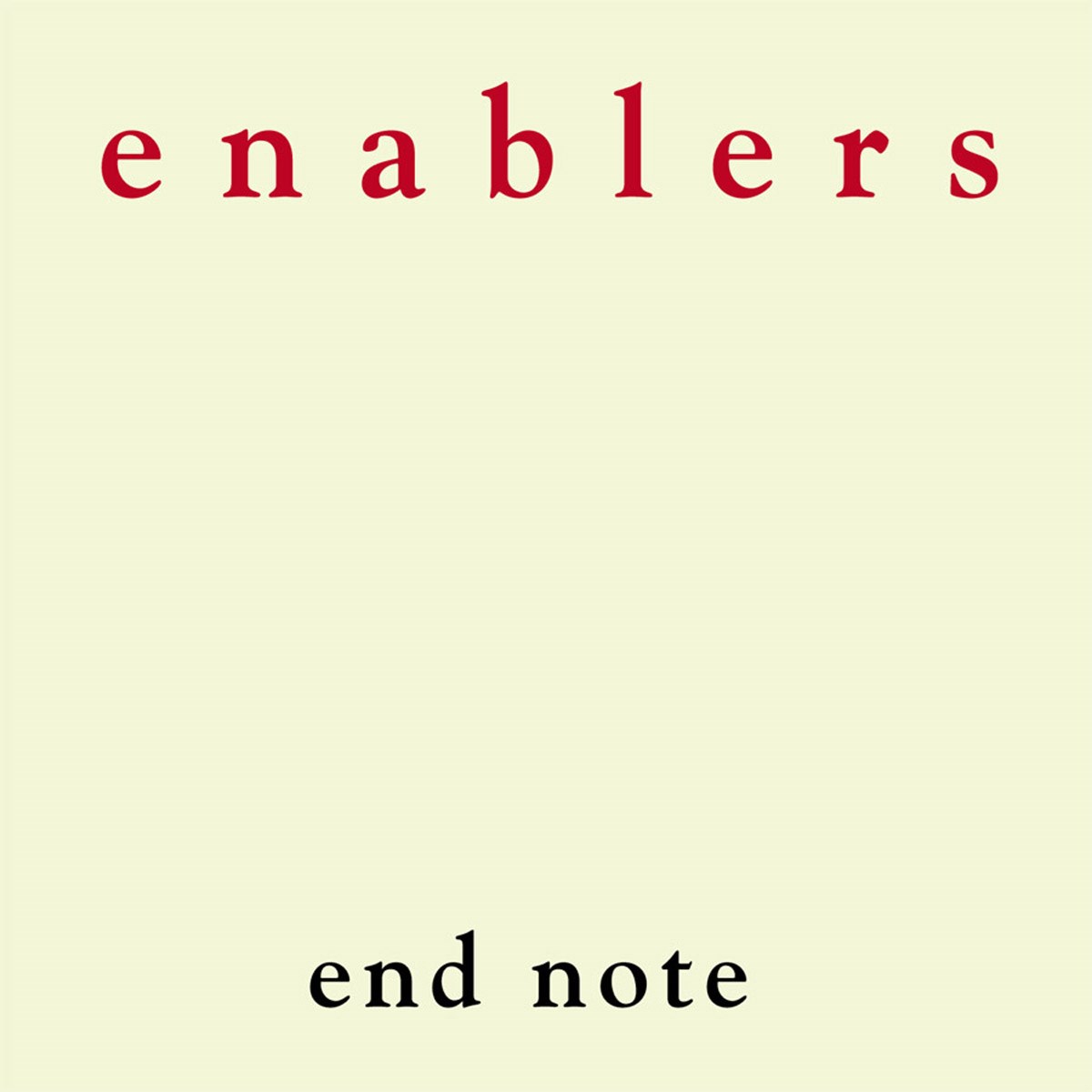Afbeelding van Enablers - End Note