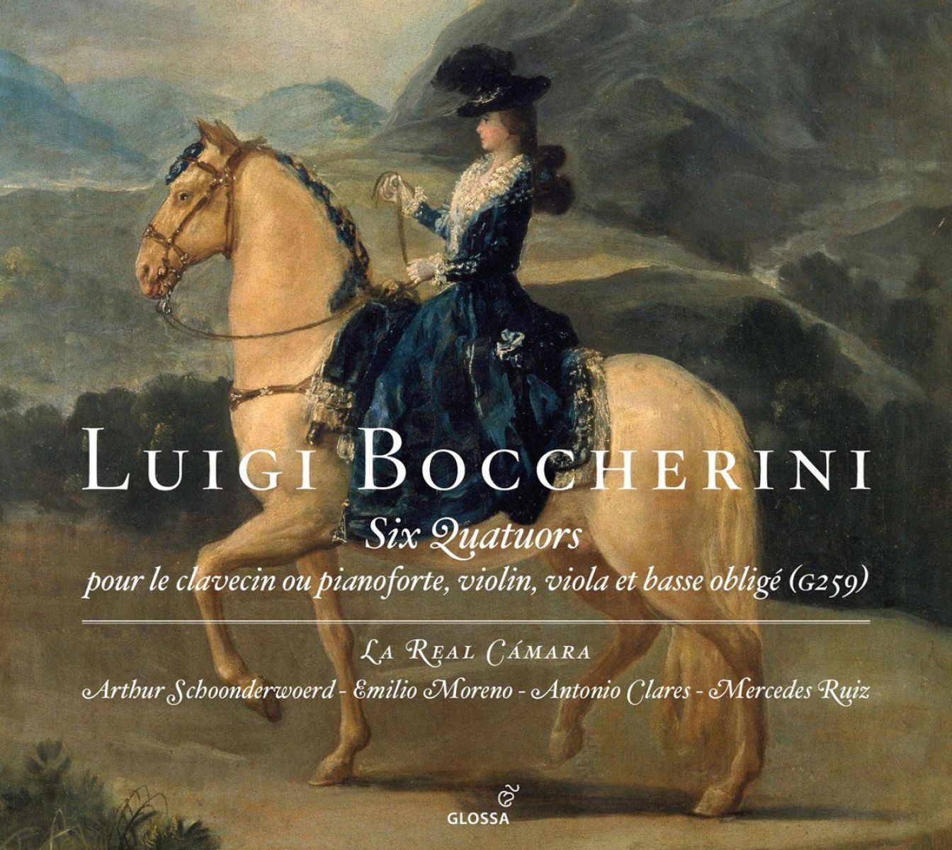 Afbeelding van La Real Cámara, Arthur Schoonderwoerd - Boccherini: Six Quatuors (Pour Le Clavecin Ou Pianoforte, Violin, Viola Et Basse Obligé (G259))