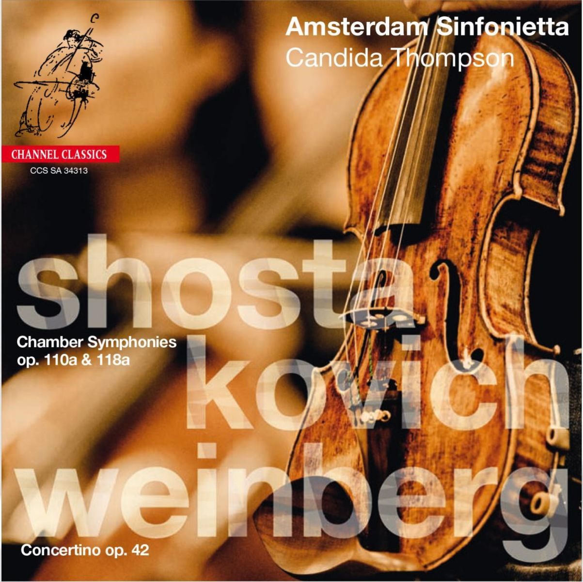 Afbeelding van Amsterdam Sinfonietta - Weinberg: Chamber Symphonies 110a & 118a, Concertino 42
