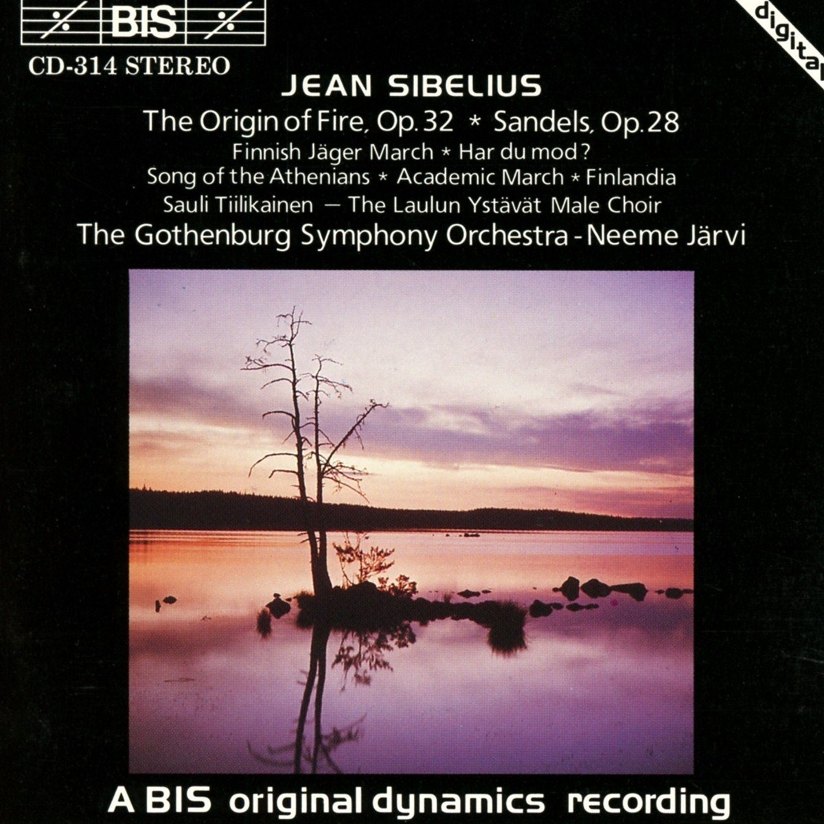 Afbeelding van Gothenburg Symphony Orchestra, Neeme Järvi - Sibelius: Torigin Of Fire Op.32 | Sandels Op.28