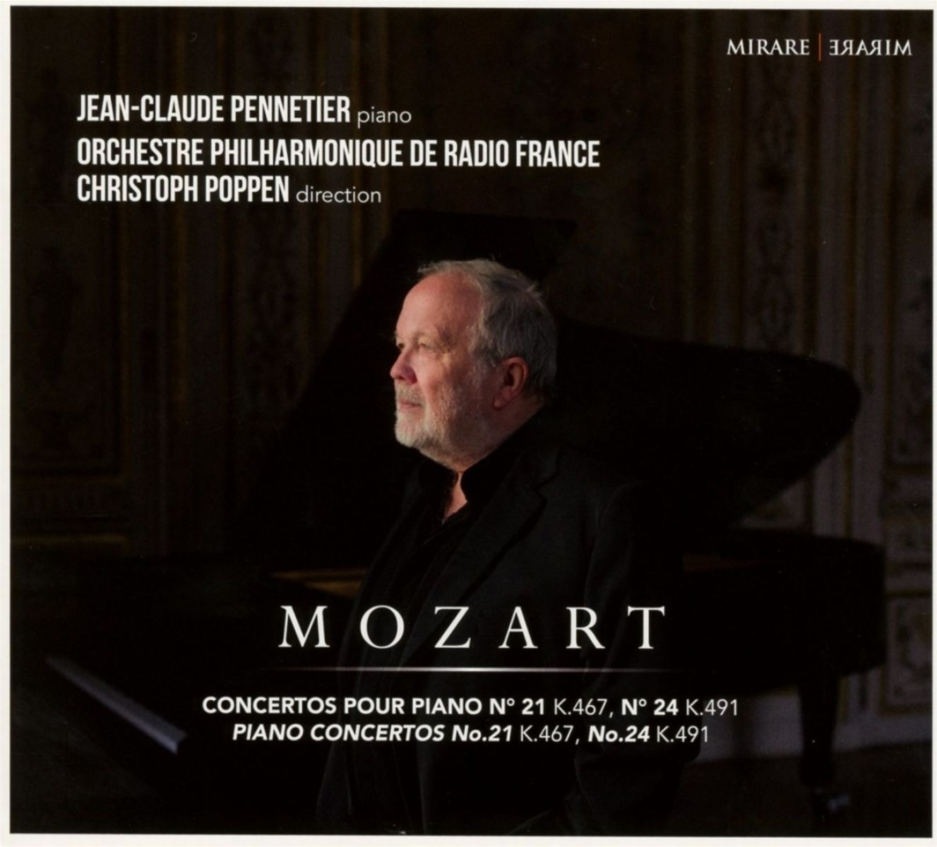 Afbeelding van Jean-Claude Pennetier, Orchestre Philharmonique De Radio France, Christoph Poppen - Mozart: Piano Concertos No 21 & 24