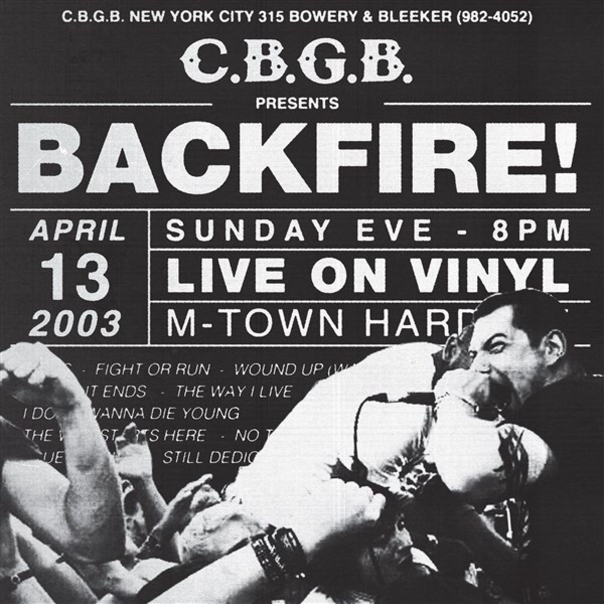 Afbeelding van Backfire! - Live At CBGB's